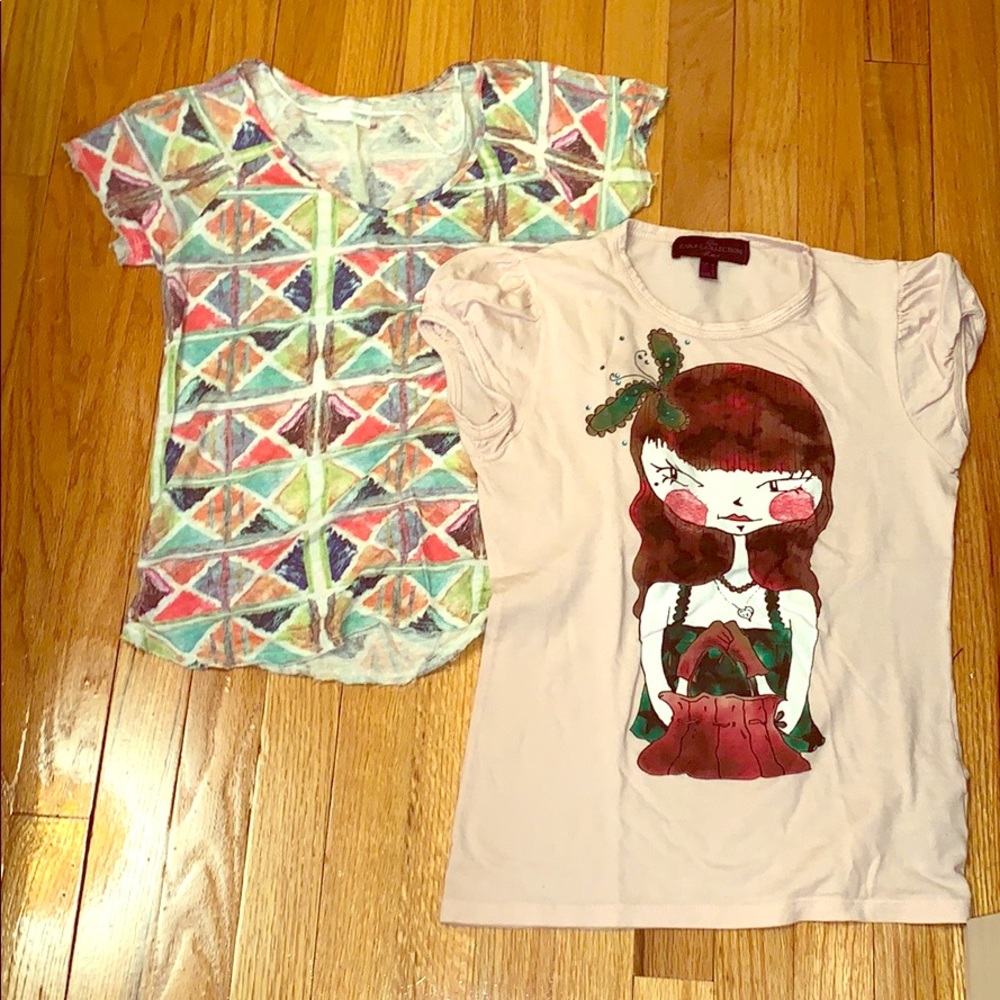 ❗️FINAL PRICE❗️ZARA Tee Bundle, Lot Of 2